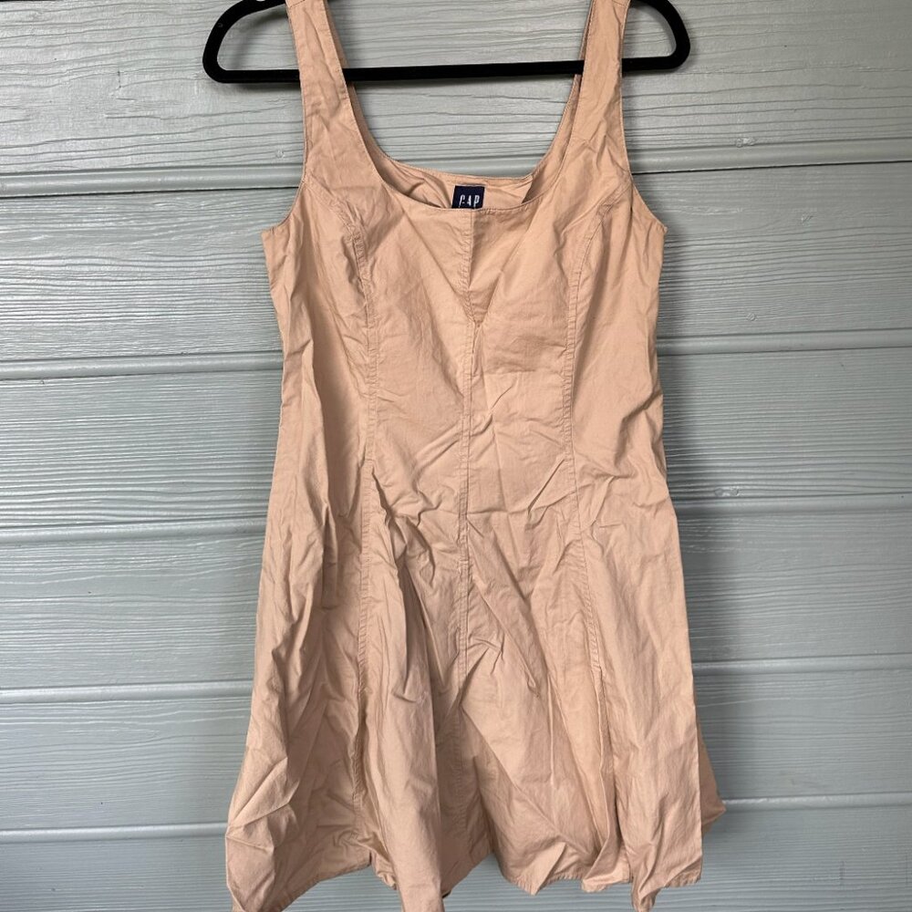 GAP Khaki Pleated Dress